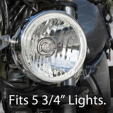 Phare rond lentille 5-3/4" H4