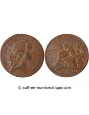 France Tresor Royal, Louis XV - Jeton Cuivre 1745