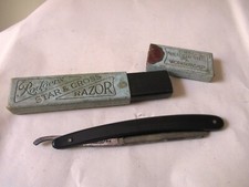 Rasoir Droit Vintage Rodger'S Star & Cross Rasoir Acier De Sheffield *F