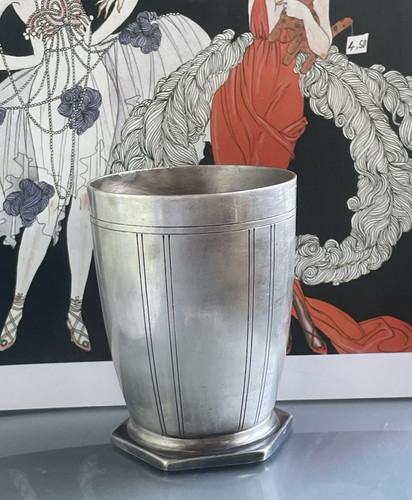 Timbale art déco métal - timbale,