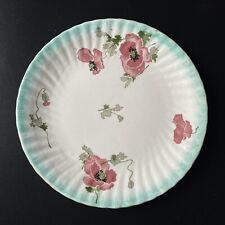 Assiette Art Nouveau décor Fleurs de coquelicot Faïence de L’Est