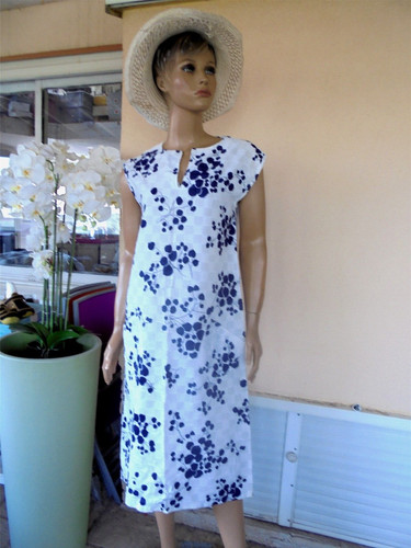 Robe été vintage bleu - d,