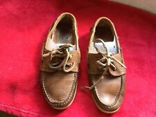 Chaussures bateau cuir roux . T 36 (1/T)