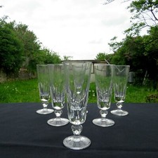 6 flûtes à champagne en cristal de saint louis jersey pour le paquebot France