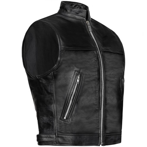 Paulgos gilet cuir 100 - en, 100%