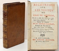 RECHERCHES SUR LES VERTUS DE L'EAU DE GOUDRON, G. Berkeley 1748 2e éd°  Médecine