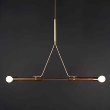 Lustre plafonnier en laiton