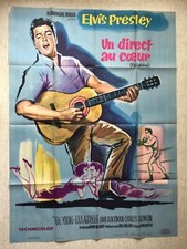 Un direct au coeur Affiche Cinéma 1962 Original Movie Poster  Elvis Presley