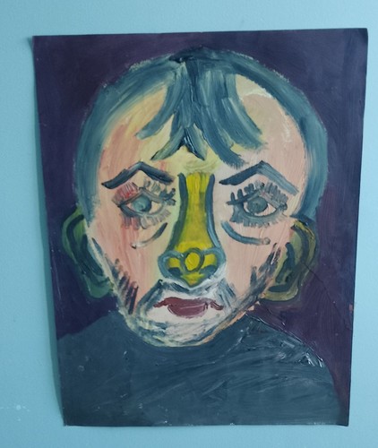 Huile art brut - brut, "