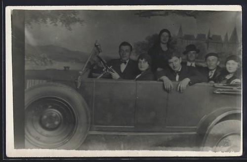 Carte postale photo - , voiture