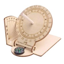 Pliable Équatoriale Cadran Solaire Horloge Enfants En Bois Jouet Modèle