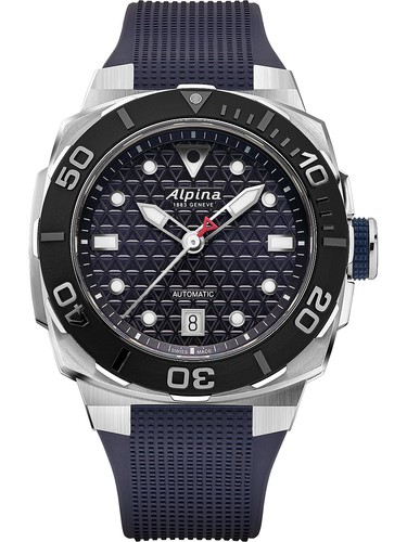 Alpina montre bleu analogique - bleu,