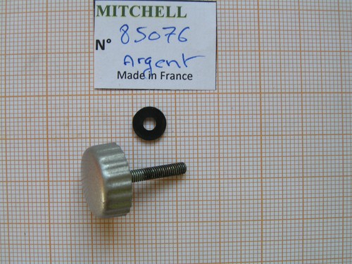 Bouton manivelle argent - manivelle,