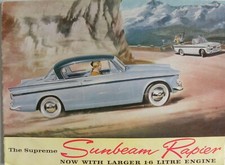 Brochure the Supreme SUNBEAM RAPIER 1.6 litre engine