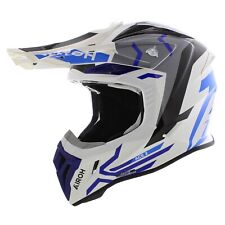 Casque Airoh Aviator Ace 2 MX Ground - bleu brillant gris blanc