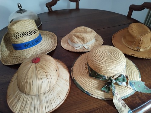 Ancien chapeau paille - ancien,