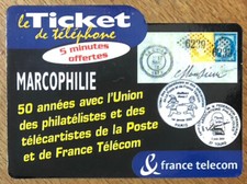TICKET TÉLÉPHONE MARCOPHILIE SPÉCIMEN CARTE PREPAYÉE PREPAID SCHEDA CALLING CARD