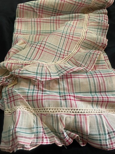 Rideau ancien voile coton x - rideau,