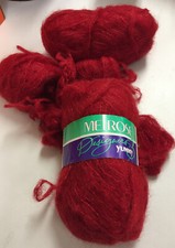 Skein Lot Melrose Designer’s YUMMY Mohair 4.5 Oz  4012 Red