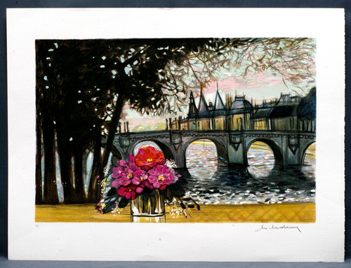 Lithographie originale michel - lithographie,