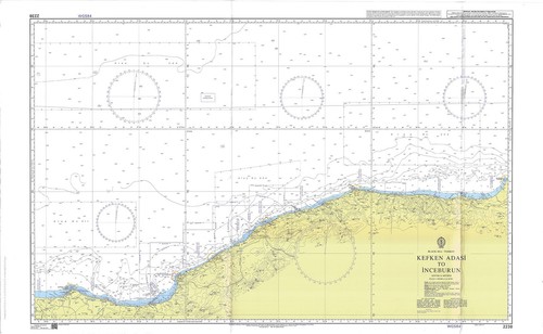 Carte marine ancienne - marine,