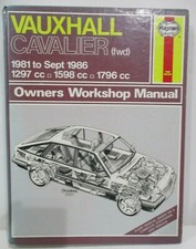 Haynes - Opel Cavalier ( Fwd ) 1981 - Sept 86 / Manuel Atelier Propriétaire 698