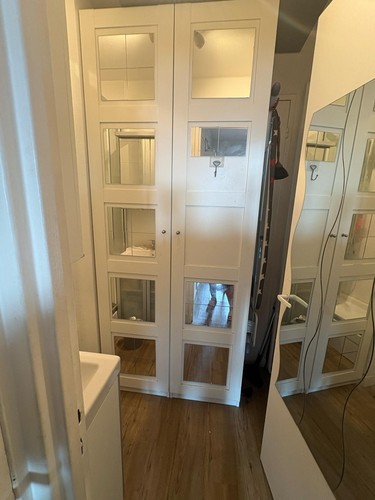 Armoire blanche caissons - armoire, blanche;