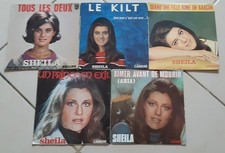 Lot de 21 disques vinyles 45