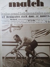 MATCH L'intran (1930)- Lucien MICHARD, Jef DEMUYSERE, Jean WAUTERS, Tourelles