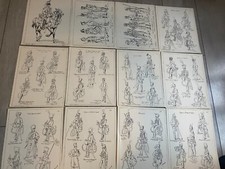 103 planches uniformes, militaires SCFH 1957-1960 entre n°220 et 369