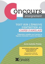 Tout Sur L'épreuve D'entretien Du Capes D'anglais - Préparation Complète