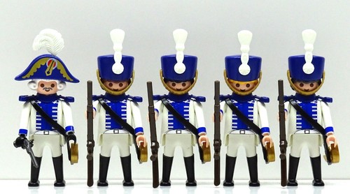 Garde hussard bleu blanc - 5,