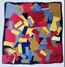 Carré en soie MONTANA Vintage 1980s