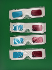 lot 4 Lunettes 3D anaglyphe