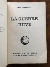 Paul Ferdonnet La guerre juive