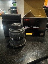 Objectif Sigma 10-20mm F4-5.6