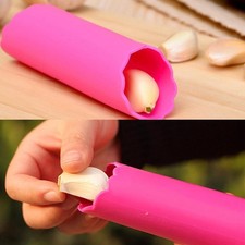 Silicone Garlic Cloves Peeler Skin Remover Press Roller Kitchen Home K6Q3 K2J3