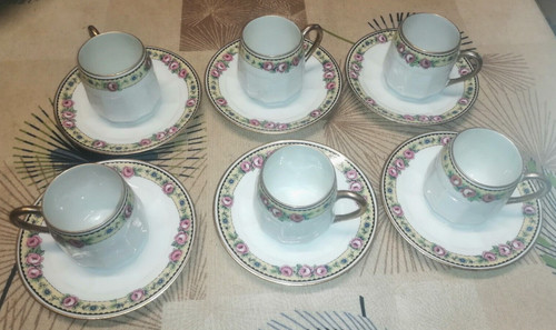 Tasses porcelaine jean - porcelaine,