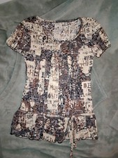 Tunique Imprimé Gris Beige