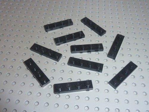Lego black plate - plate, ref