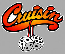 CRUISING KUSTOM VW DUB ROD COMBI COX 10cmX8,5cm AUTOCOLLANT STICKER AUTO CA178X