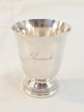 CHRISTOFLE GALLIA Timbale a piedouche en métal argenté