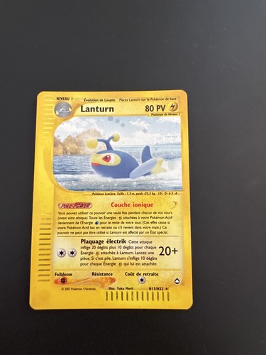 Carte pokémon lanturn h15 - carte,