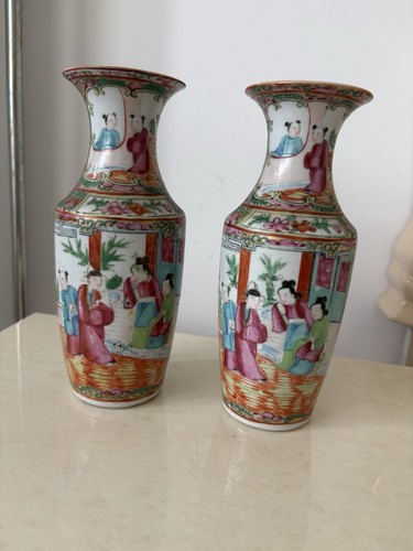 Paire vases canton - paire, de