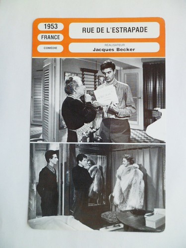 Carte fiche cinema 1953 - carte,