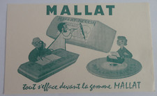 ancien buvard gomme mallat