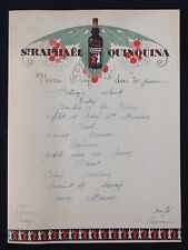 MENU St RAPHAEL QUINQUINA