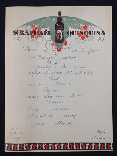 Menu raphael quinquina - st,