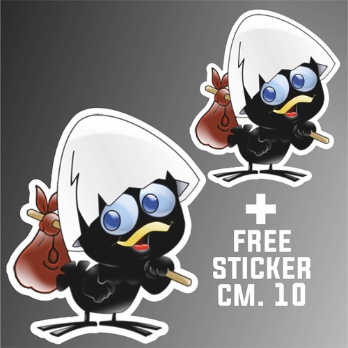 Autocollant calimero decal - calimero,