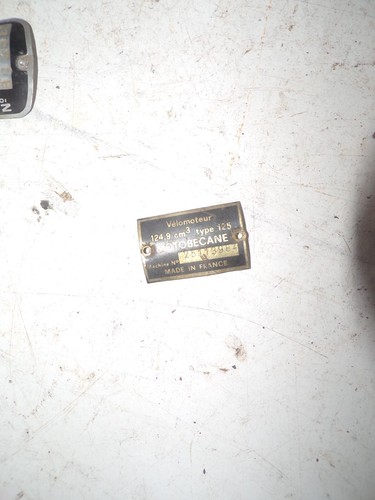 Plaque cadre motobecane 125 - de,